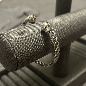 Silver bangle bracelet